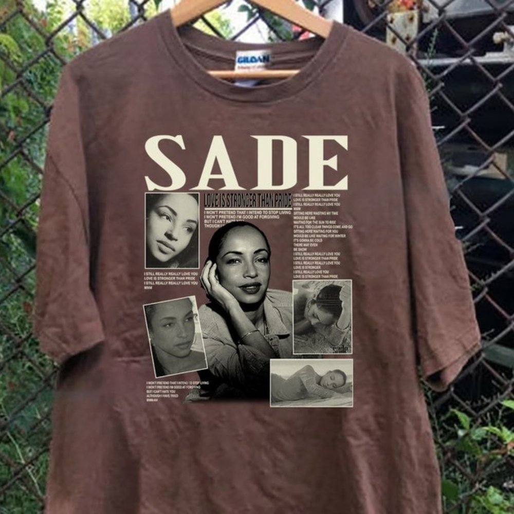 Sade Retro Vintage, Sade Crewneck t Shirt, Sade Tour t Shirt, Sade Concert Tshir